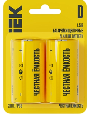 Батарейка LR20 / D IEK Alkaline Optima BL* 2