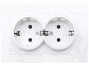 Розетка 2-ая с/з бел. TANGO HOUSE СП 16А, 250В (5/10/200)
