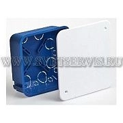 Коробка распределительная 100*100*45 для полых стен с крышкой 10161 Тусо