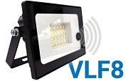Прожектор LED с датчиком движ.30W VLF8-D-30-6500-B 6500К 3600Лм 220V IP65  угол-120гр черный (122*94*29) VKL electric*