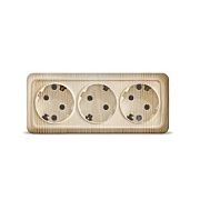 Розетка 3-ая с/з СОСНА ОП 16А, 220В Олимп (1173)