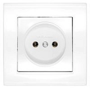 Розетка б/з белый СП, 16А, 220В (7947588) Бриллиант