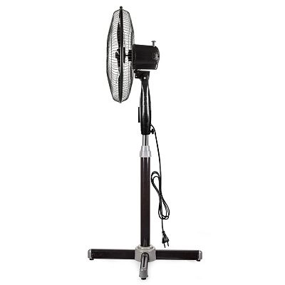 Вентилятор напольный VGF-01 Black, 40 Вт, 3 режима, 90º поворот, чёрный VKL electric (4)