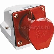 Розетка 124 стац. 3Р+РЕ 32А 380В IP44 ИЭК