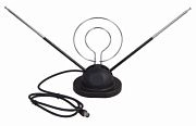 Антенна комнатная пассивная "Усы с кольцом" телескопич. на подставке RX-105 VHF, UHF,  47-860 MHz  REXANT