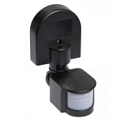 Датчик движения ДД 008 максимальная нагрузка 1100Вт, угол обзора 180°, дальность 12м, IP44, черный ИЭК