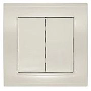 Выключатель 2кл слон. кость СП, 10А, 220В (7948622) Бриллиант