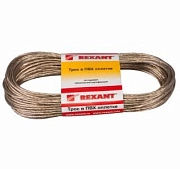 Трос стальной в ПВХ изоляции d=2.5 мм, моток 20 метров REXANT