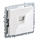 Розетка комп. бел. RJ45 кат.5E BRITE СП (РК10-БрБ) (механизм) ИЭК