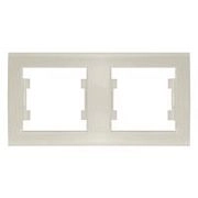 Рамка 2-х местная гор. слон. кость (7948684) Бриллиант