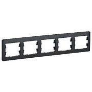 Рамка 5-я горизонтальная антрацит GLOSSA