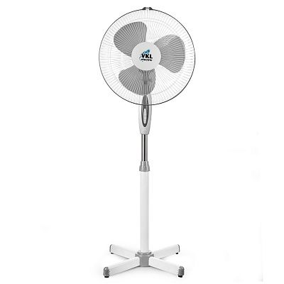 Вентилятор напольный VGF-01 Gray, 40 Вт, 3 режима, 90º поворот, серый VKL electric (4)