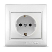 Розетка с/з белый СП, 16А, 220В (C0028) Севиль