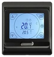 Терморегулятор сенсорный с автоматическим программированием (3500Вт) черный E-91.716BL