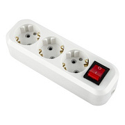 Колодка  3гн с/з с выкл TANGO АБС-пластик