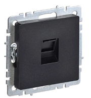 Розетка комп. черн. RJ45 кат.5E BRITE СП (РК10-БрЧ) (механизм) ИЭК