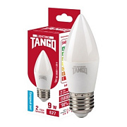 Лампа светодиодная 9W E27 свеча 6500K 220V (TANGO LED C37-9W-E27-WW) TANGO