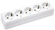 Розетка 5-я с/з белый ОП 16А, 250В, TANGO