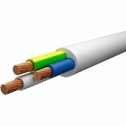 Провод ПВС 3*1,5 белый (5м) (НПО Кабель-С) до 380В ТУ 27.32.13-002-21180064-2019