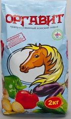ОРГАВИТ Удобрение Конский навоз гранулированный 2 кг