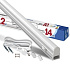 Светильник линейный LED-СПБ Т5-1200mm-14W-1260Lm-6500К-IP40 белый (L-1200mm) IONICH С ВЫКЛЮЧАТЕЛЕМ, ШНУР С ВИЛКОЙ В КОМПЛЕКТЕ
