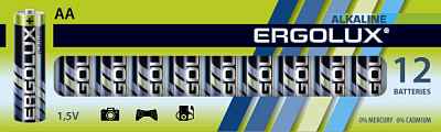 Батарейка LR 6 / АА ERGOLUX Alkaline BP12
