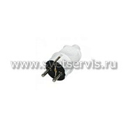 Вилка с/з белая 16А 250В Makel