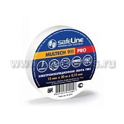 Изолента 0,15*15 мм 10м белый Safeline