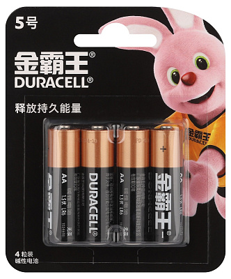 Батарейка LR 6 / АА Duracell Basic BL*4  КИТАЙ