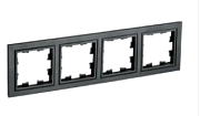Рамка 4-мест. черн. BRITE (РУ-4-Бр) ИЭК