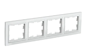 Рамка 4-мест. бел. BRITE (РУ-4-БрБ) ИЭК