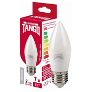 Лампа светодиодная 7W E27 свеча 4000K 220V (TANGO LED C37-7W-E27-W) TANGO РОССИЯ