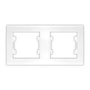 Рамка 2-х местная гор. белый (7947465) Бриллиант