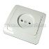 Розетка б/з белый СП, 16А, 220В (В0022) Валери