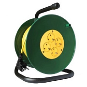 Удлинитель на катушке 30 м 4 гн. ПВС, с/з, 10А, 2200Вт  (Союз)