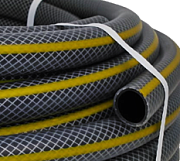 Шланг поливочный ГЛУБОКИЙ ЧЕРНЫЙ/ULTRA BLACK (ТЭП)  армированный, с прозрачным наружним слоем, 1/2", 25 м, давление 5-10  бар. В приДАЧУ (1 бухта 25м)