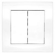 Выключатель 2кл. белый СП, 10А, 220В (7947403) Бриллиант