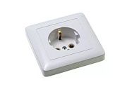 Розетка с/з белый СП, 16А, 220В (РС16-134В) Wessen Хит