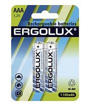 Аккумулятор ERGOLUX AAA - 1100mAh Ni-Mh BL*2 (Размер R03)