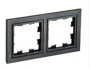 Рамка 2-мест. черн. BRITE (РУ-2-БрЧ) ИЭК