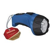Фонарь аккумуляторный PM-0104, 4LED с прямой зарядкой, черн/синий РЕКОРД