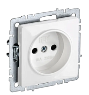 Розетка б/з бел. BRITE СП, 16А (РС10-1-0-БрБ) (механизм) ИЭК
