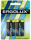 Батарейка LR14 / C ERGOLUX Alkaline BL*2