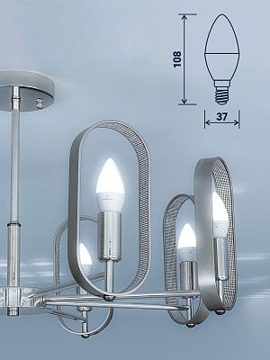 Лампа светодиодная 10W E14 свеча 6500K 220V (LED PREMIUM C37-10W-E14-WW) Включай