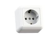 Розетка с/з белый Оптима ОП, 16А, 220В РА16-376 Кунцево