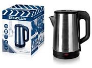 Чайник стальной электрический ELX-KS08-C72 ПРОМО 1,8л/1600Вт, дисковый нагр. элемент, матово-черный ERGOLUX