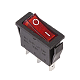 Выключатель клавишный 250V ON-OFF, 15А (1*3с), красный с подсветкой REXANT