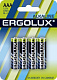 Батарейка LR 03 / ААА ERGOLUX Alkaline BL*4